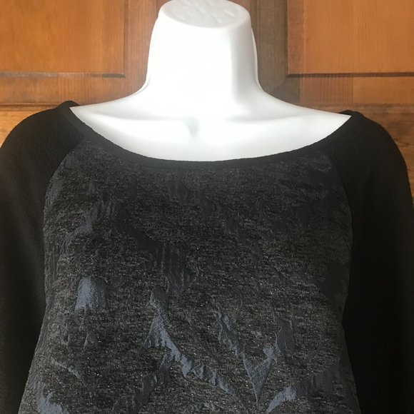 LOFT Navy Blue and Black w/Sparkle Top and Skirt Set XXL - Picture 3 of 11